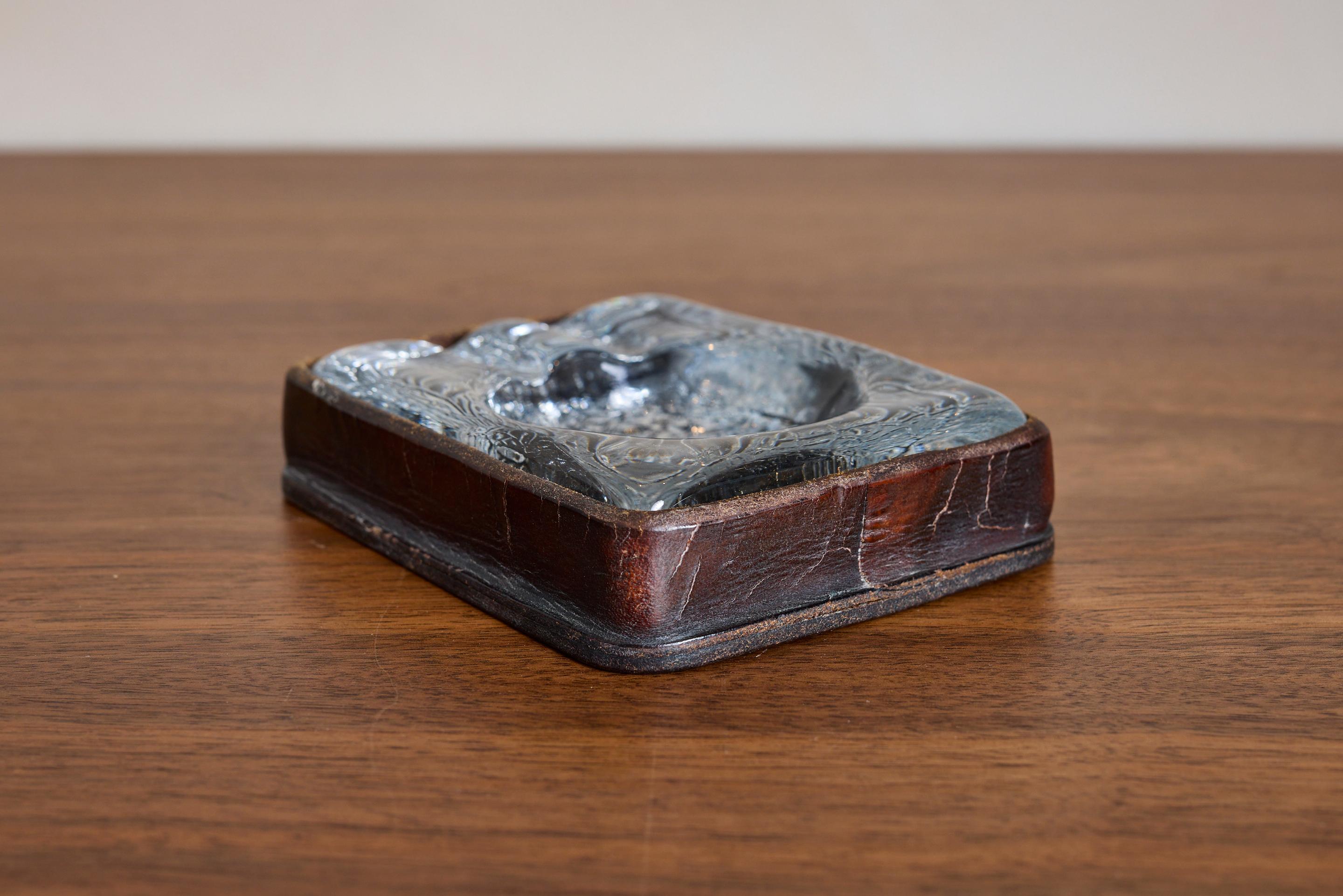 Jacques Adnet Leather Ashtray en vente 11