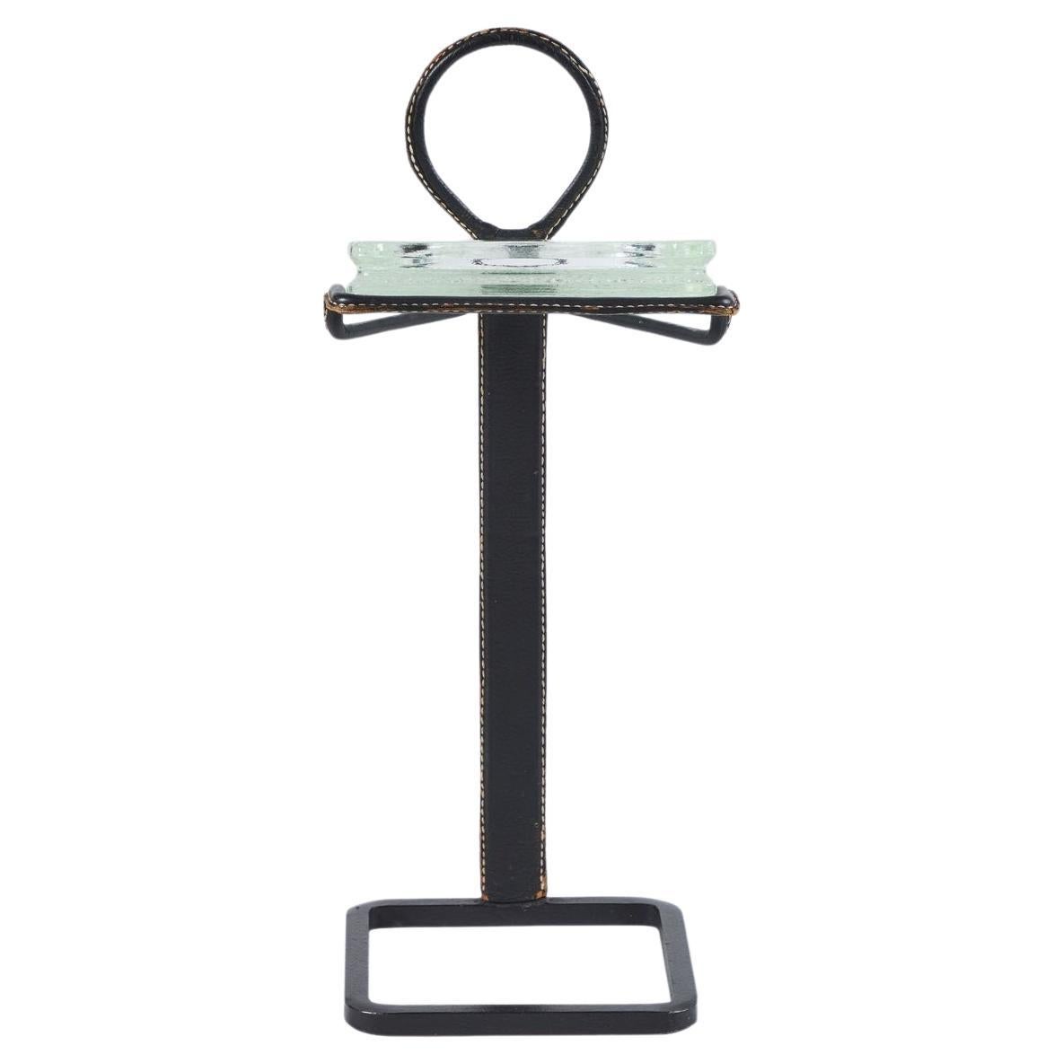 Jacques Adnet leather ashtray