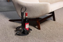 Jacques Adnet leather bottle holder France 1940s