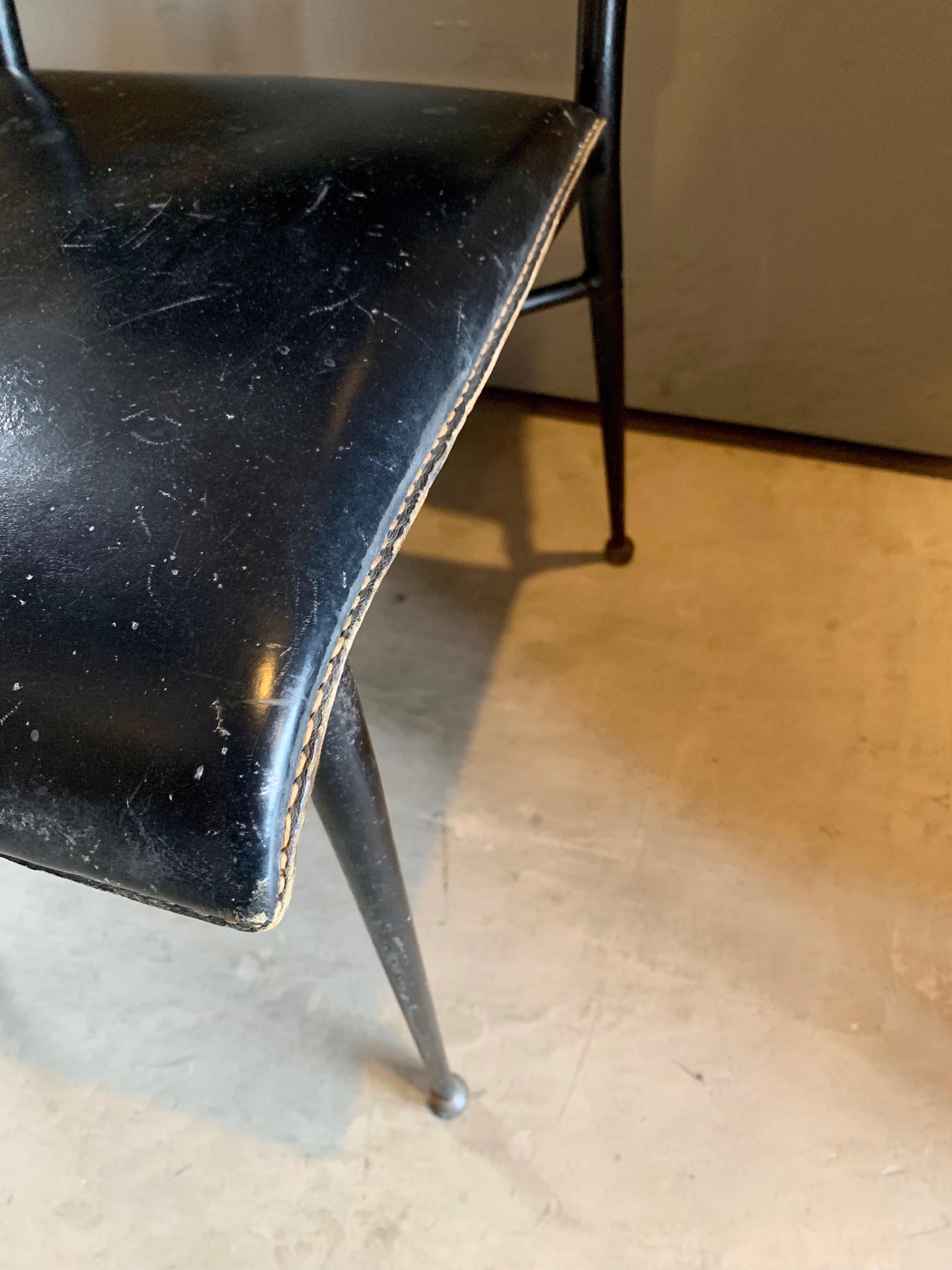 Jacques Adnet Leather Chair 3