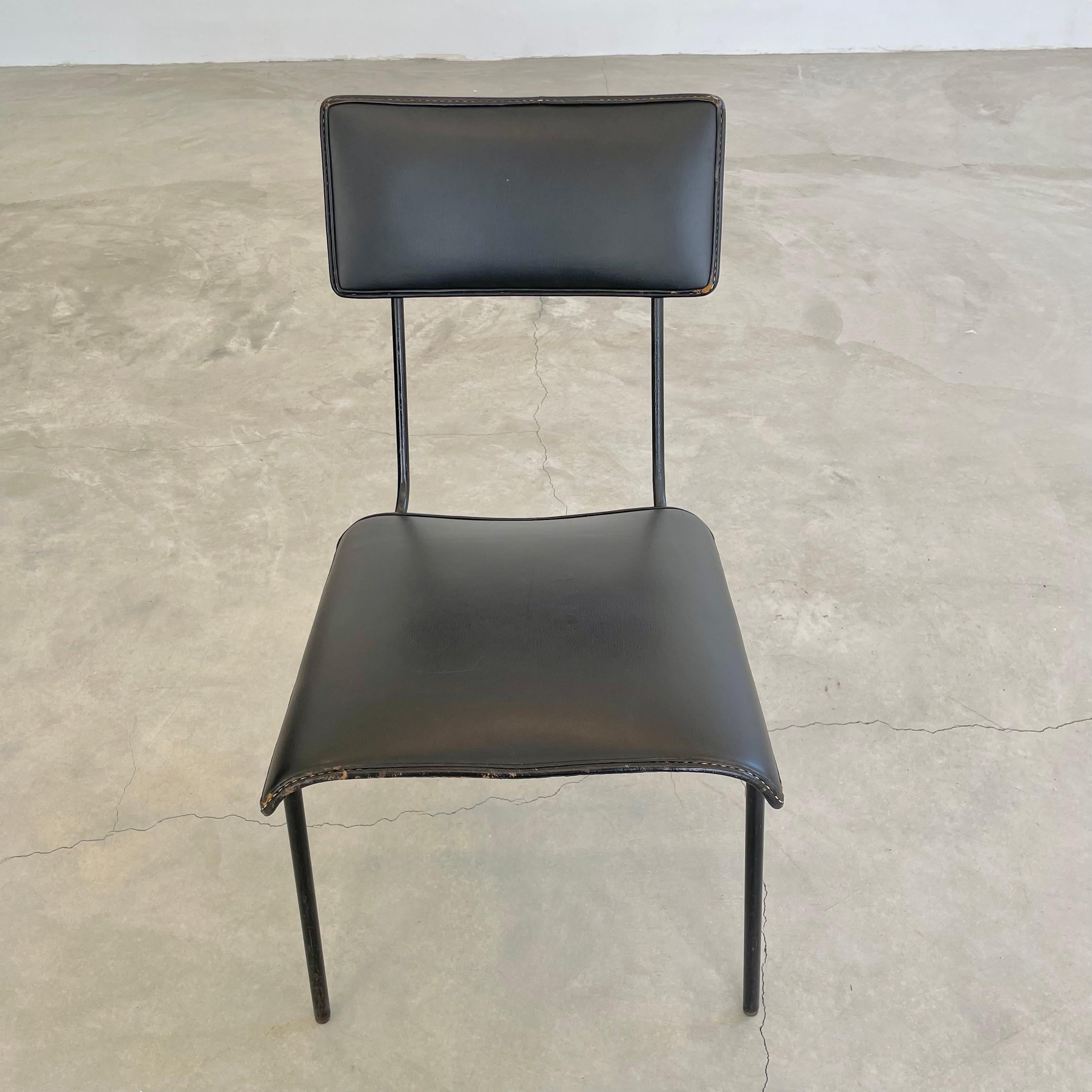 Jacques Adnet Leather Chair For Sale 10