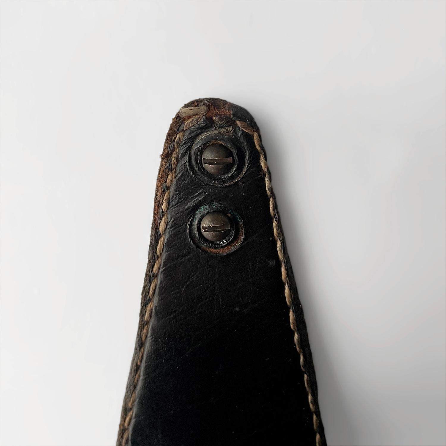 Jacques Adnet Leather Coat Hook For Sale 1