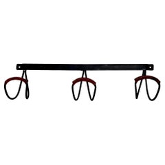 Jacques Adnet Leather Coat Rack