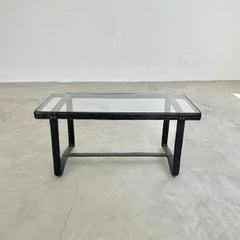 Jacques Adnet Leather Coffee Table, 1950s