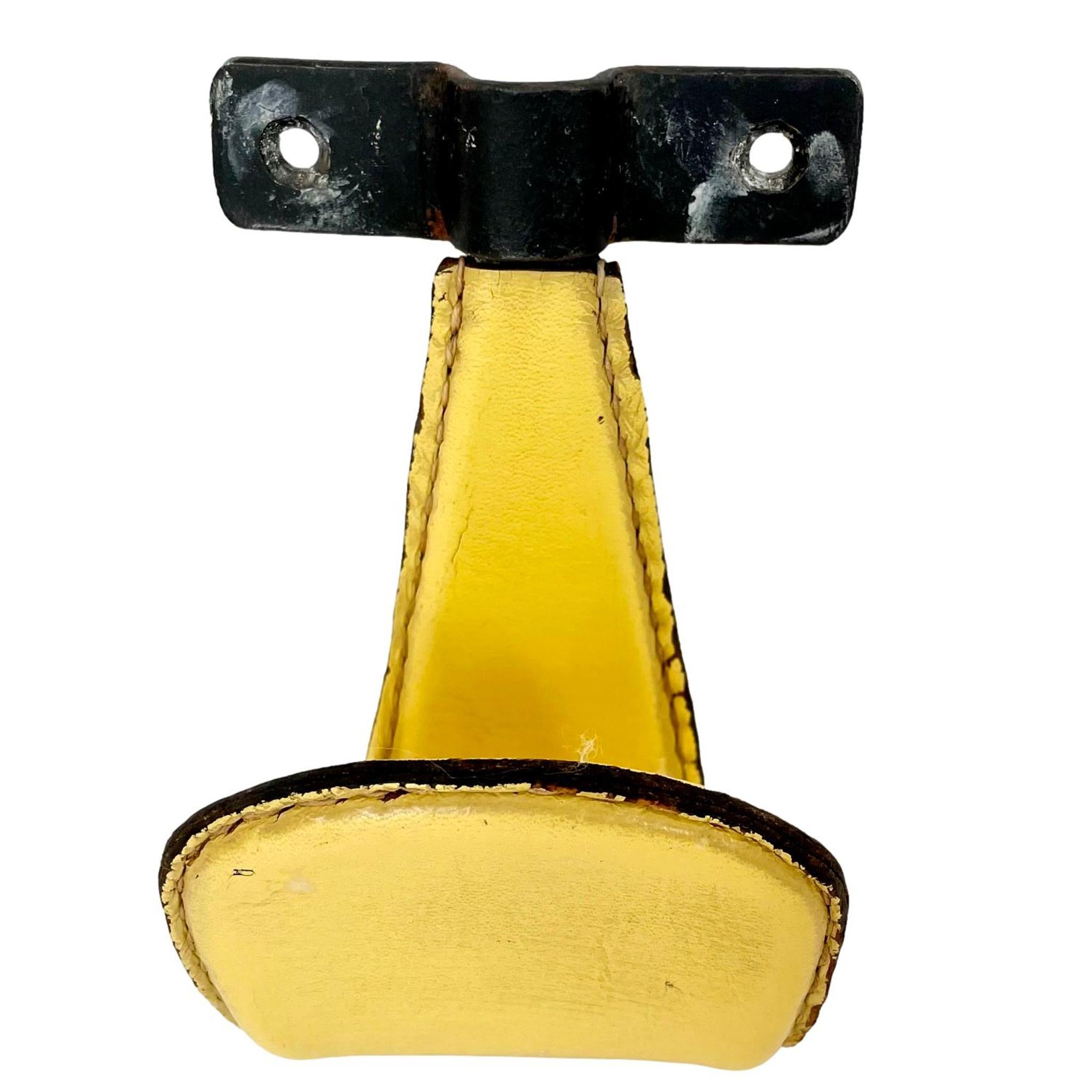 Jacques Adnet Leather Hook