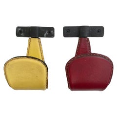 Jacques Adnet Leather Hooks