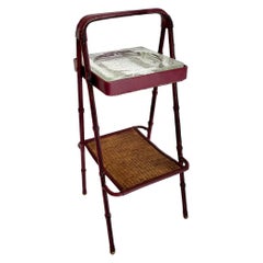 Mesa auxiliar de cuero Jacques Adnet