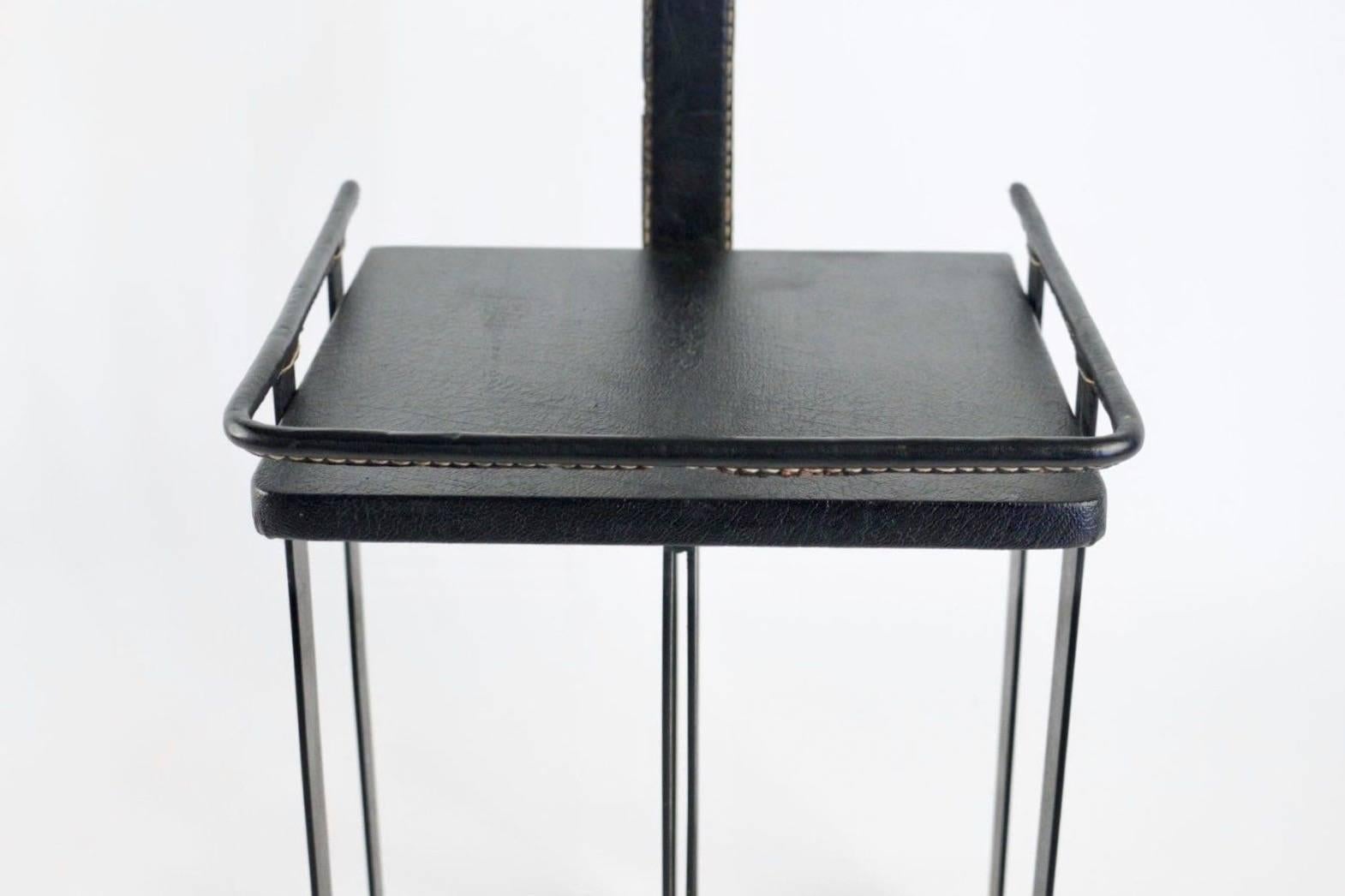 Jacques Adnet Leather Table 1
