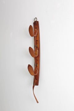 Jacques Adnet Leather Wall Hook