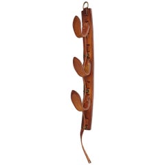 Vintage Jacques Adnet Leather Wall Hook