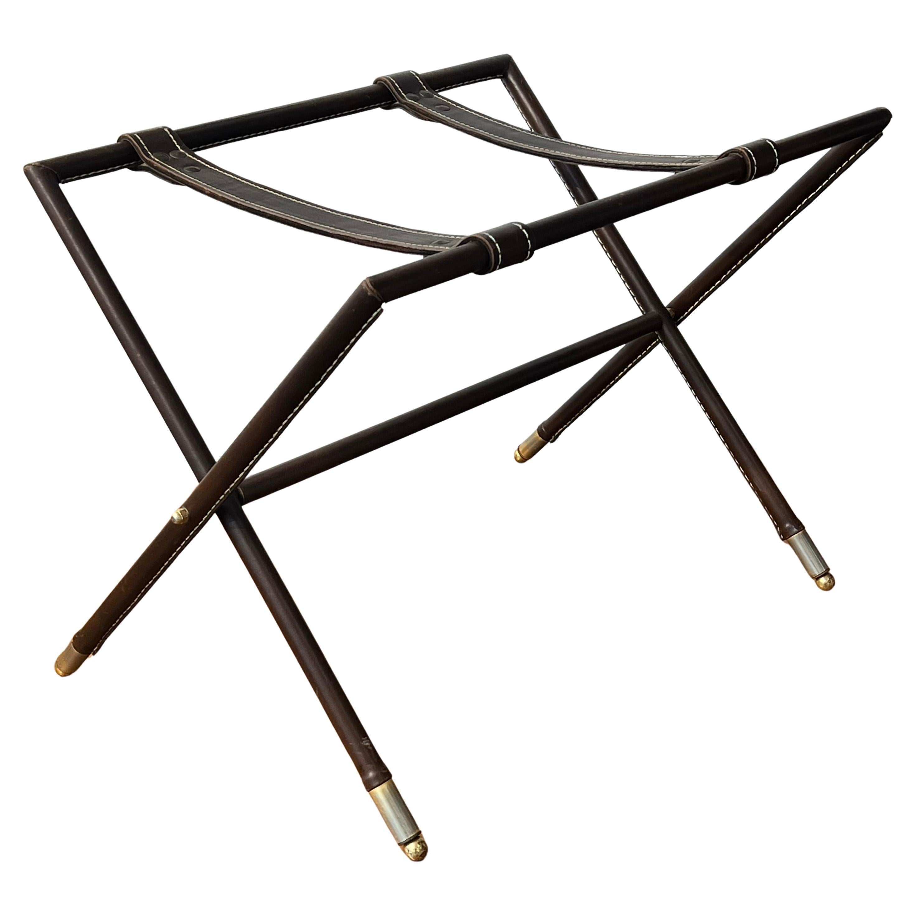 Jacques Adnet luggage rack For Sale