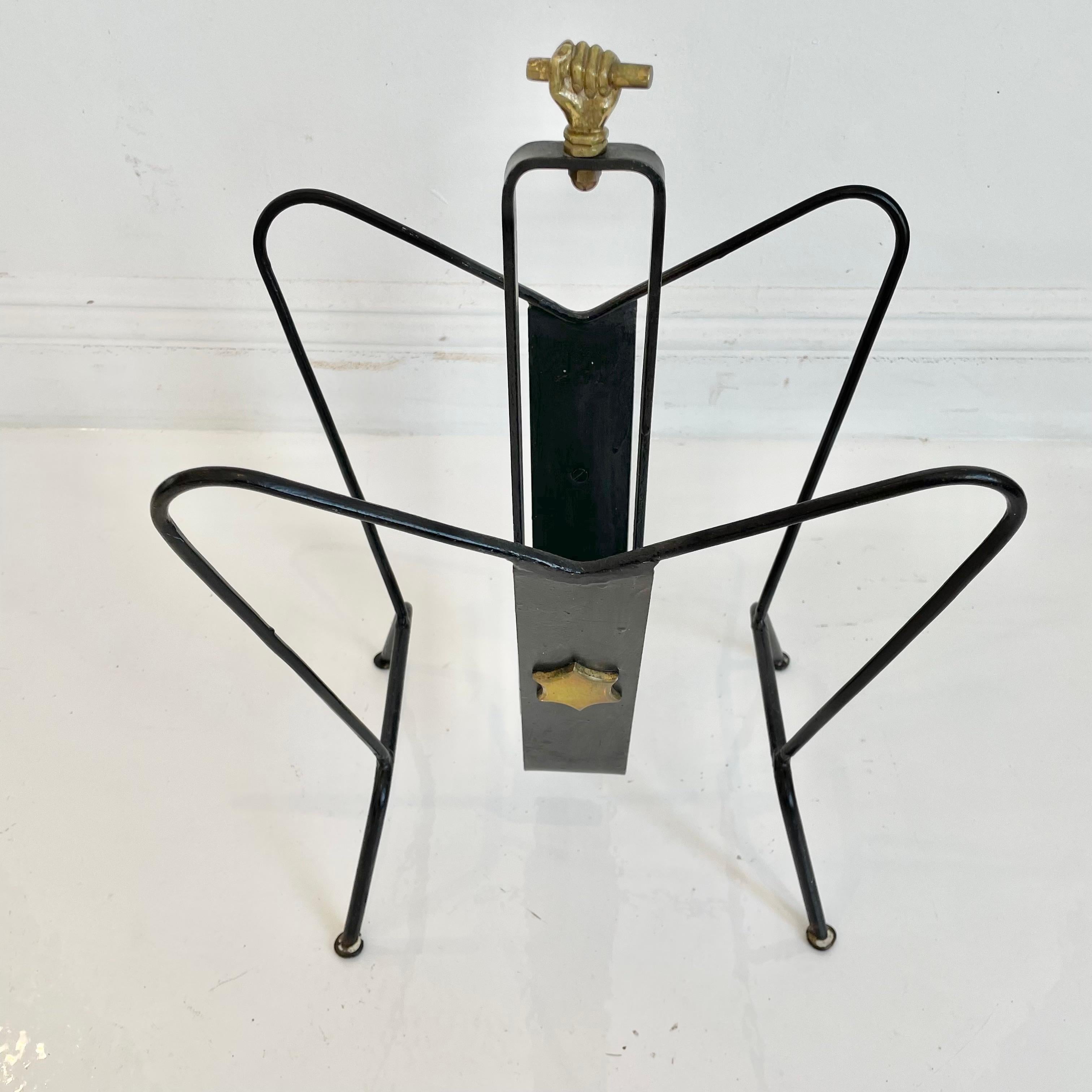 Jacques Adnet Magazine Rack For Sale 2