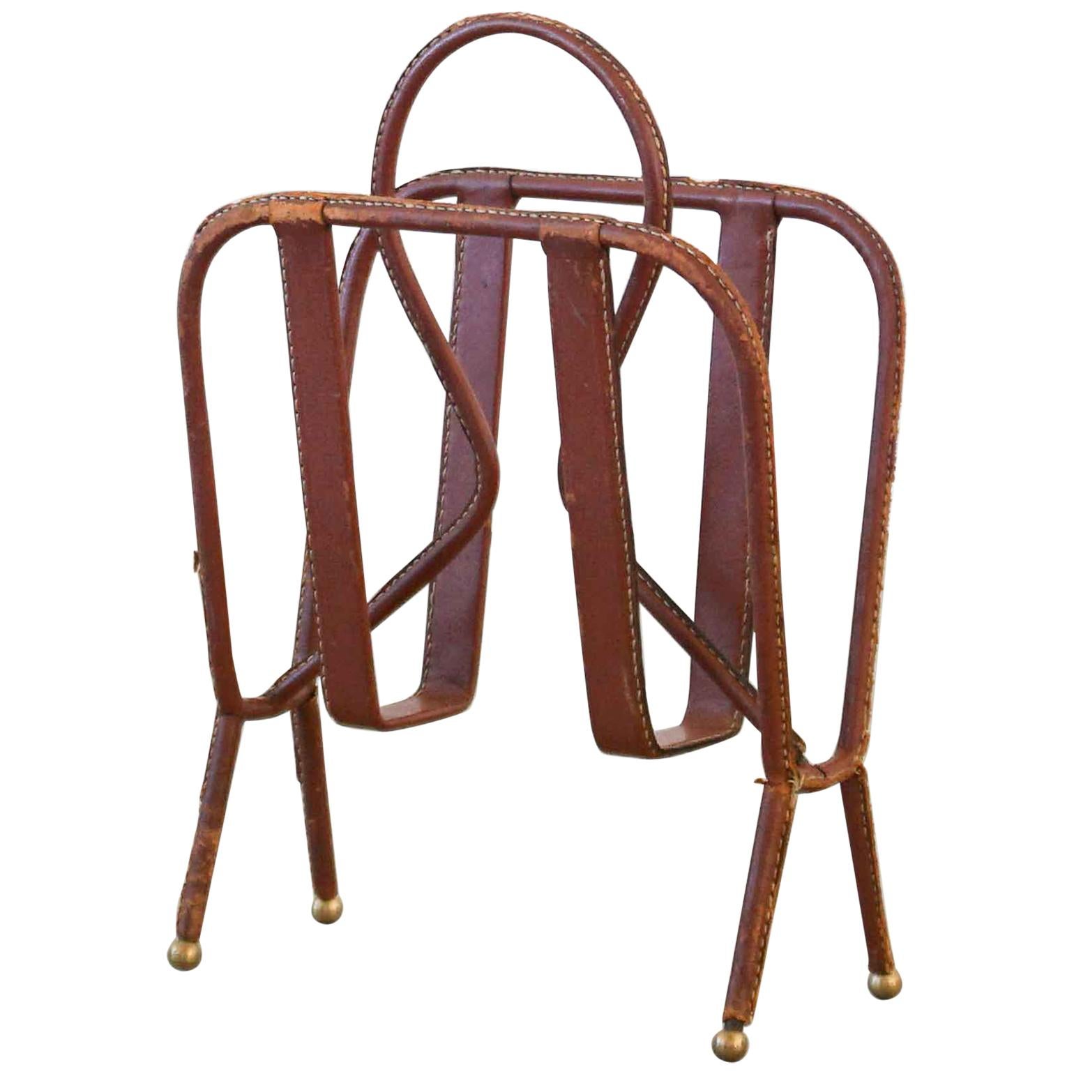 Jacques Adnet Magazine Rack