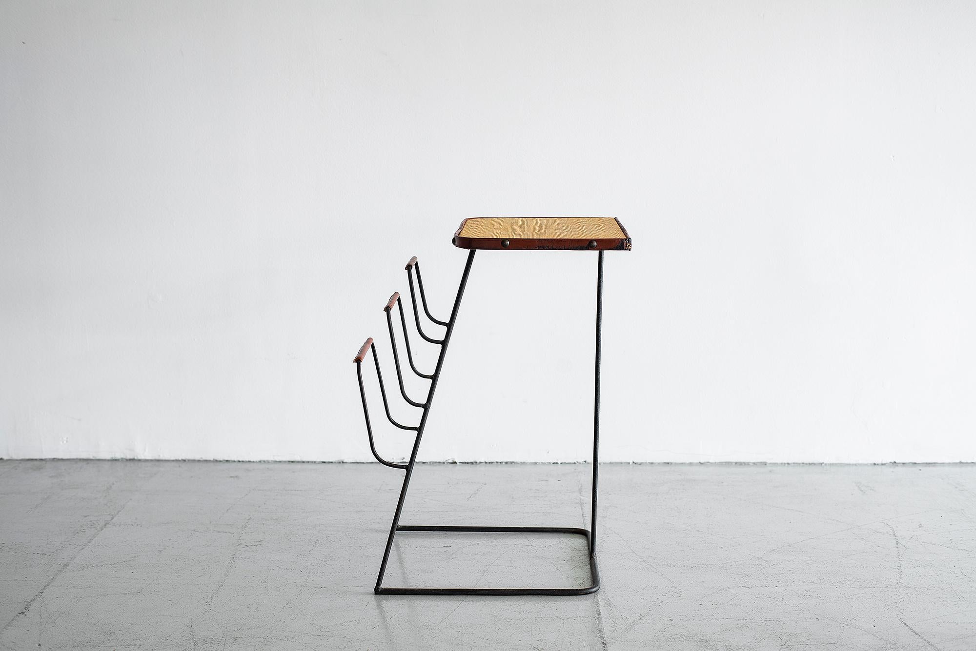 French Jacques Adnet Magazine Table