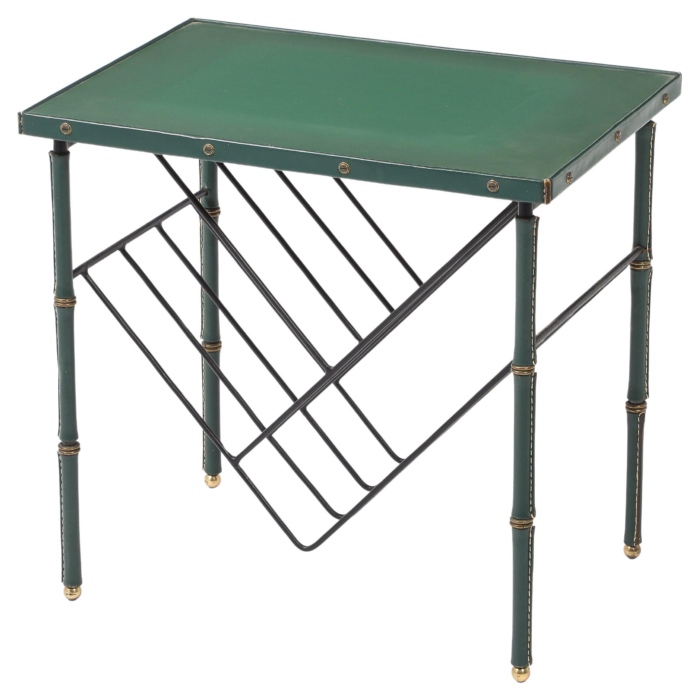 Table à revues Jacques Adnet, France, années 1950