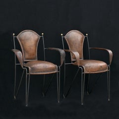 Jacques Adnet mid-20th century Machinisme chairs