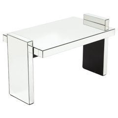 Jacques Adnet Mirrored Cocktail Table