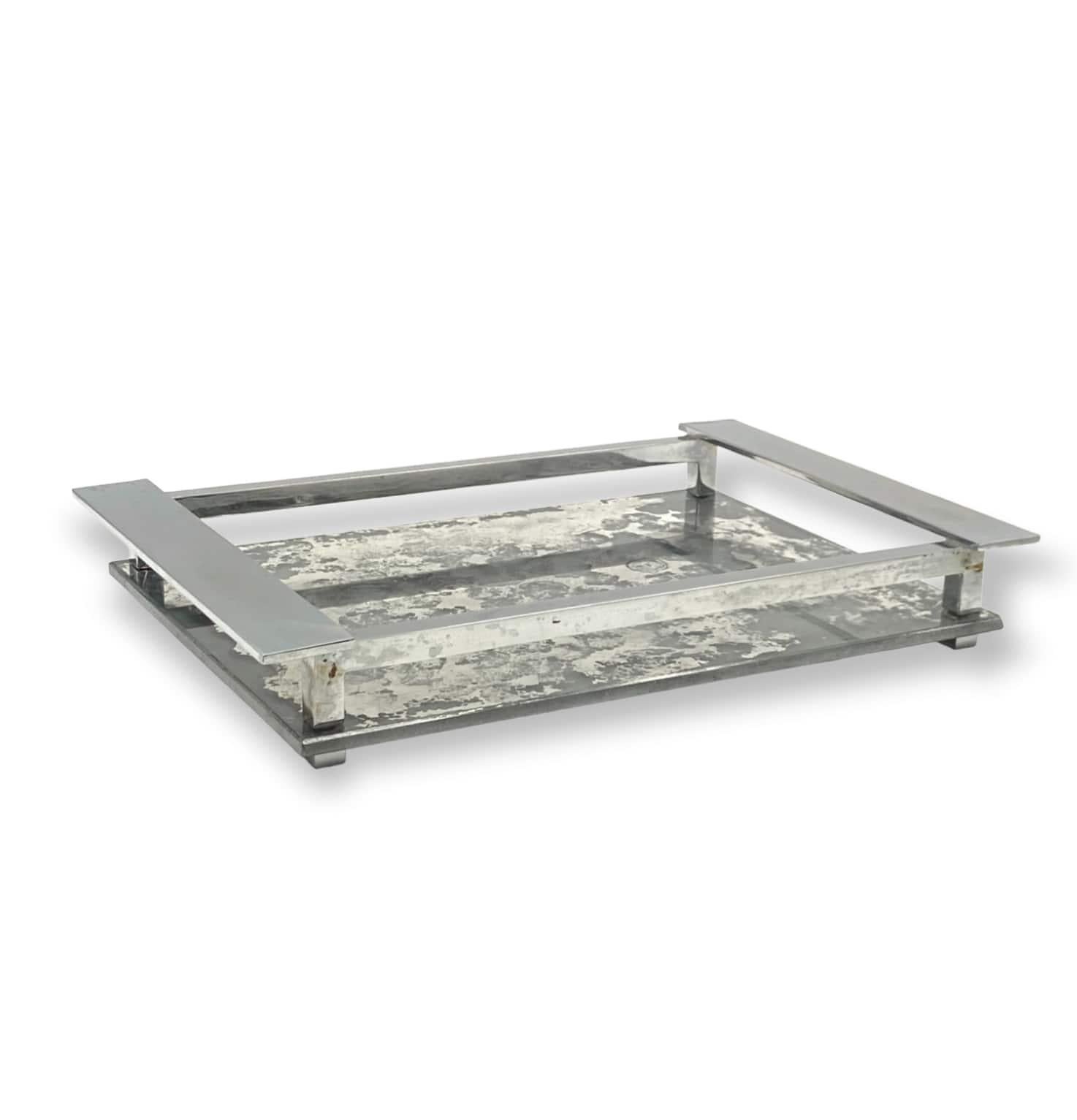 Jacques Adnet, Modernist Cubist Mirrored Tray, France, 1940s / 1950s 10