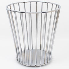 Jacques Adnet Modernist Desk Office Waste Paper Basket, circa 1930