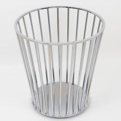Jacques Adnet Modernist Desk Office Waste Paper Basket, circa 1930