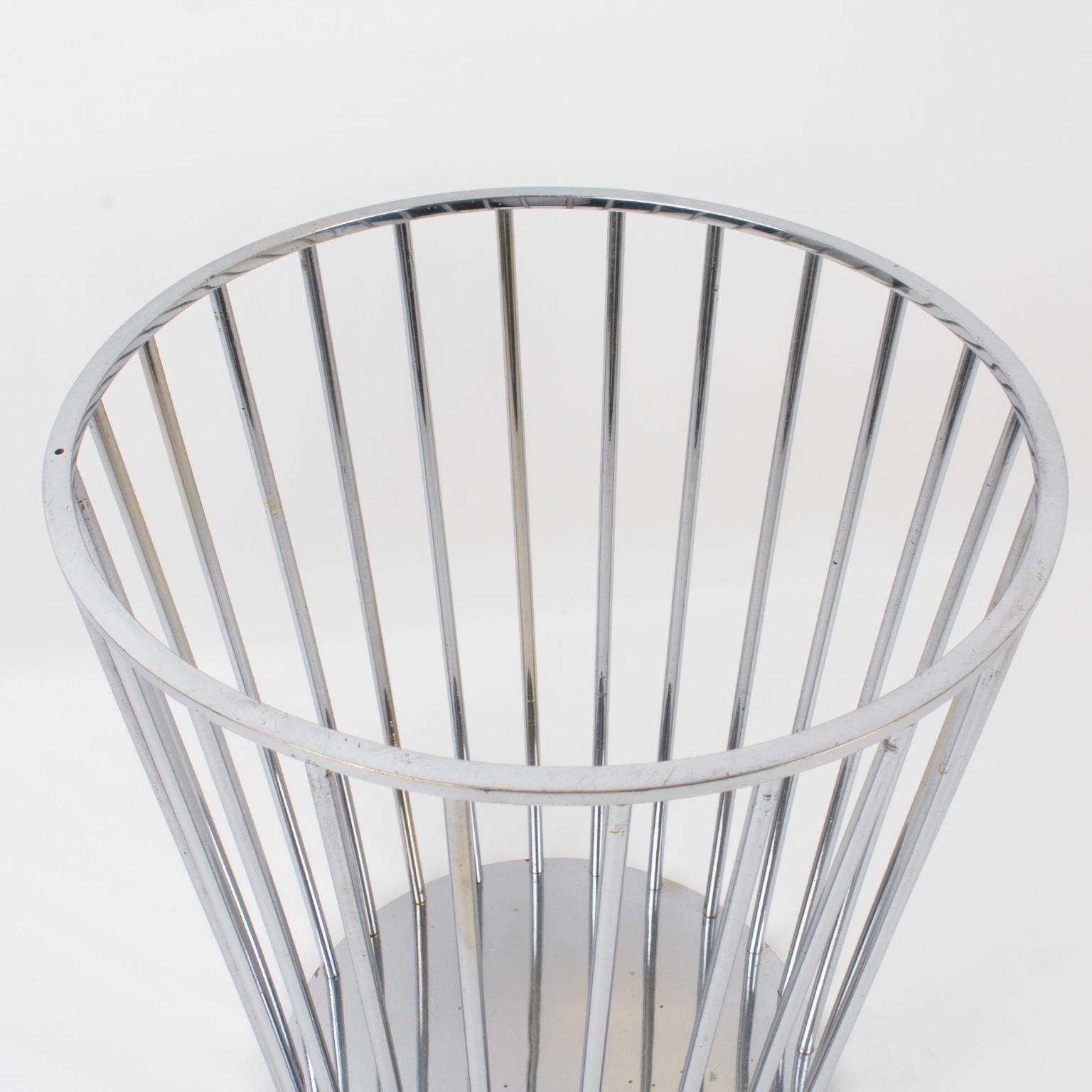Papelera de oficina modernista Jacques Adnet, hacia 1930 mediados del siglo XX en venta