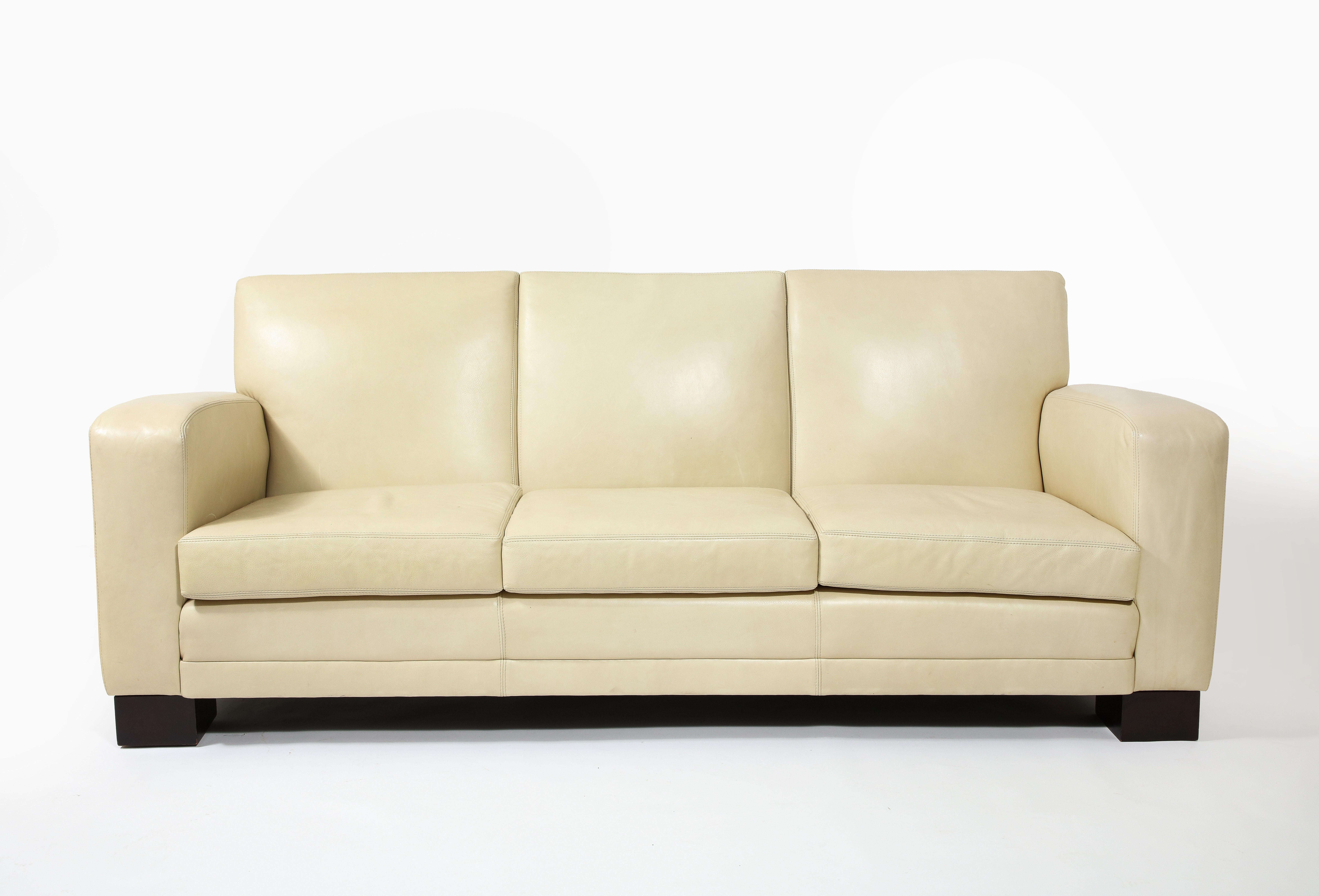 French Jacques Adnet Modernist Sofa, France 1940's
