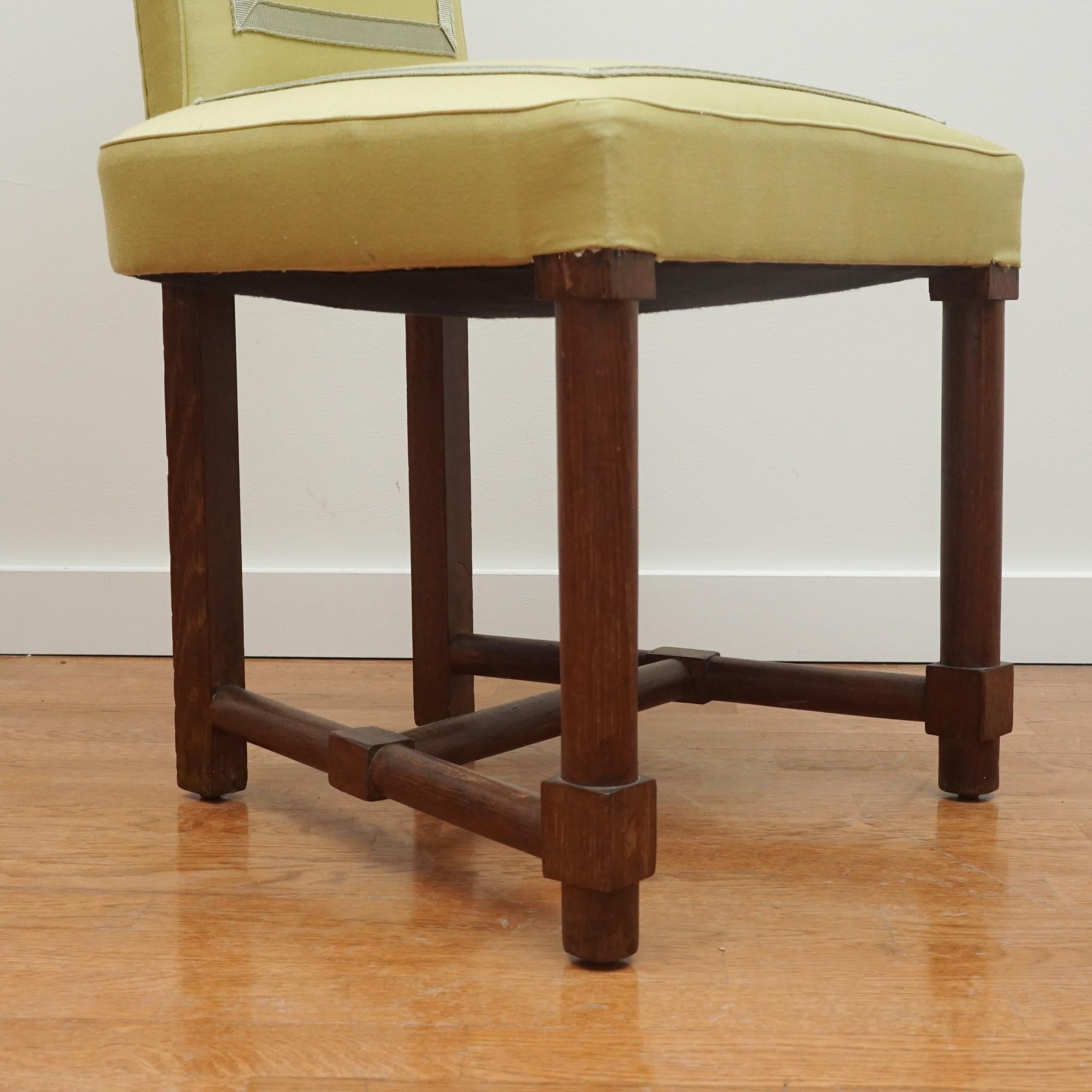 Jacques Adnet Chaise d'appoint néoclassique à haut dossier en vente 2