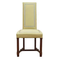Sedia con schienale alto neoclassica di Jacques Adnet