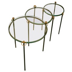 Jacques Adnet, Nesting Tables ‘Set of 3’, circa 1950