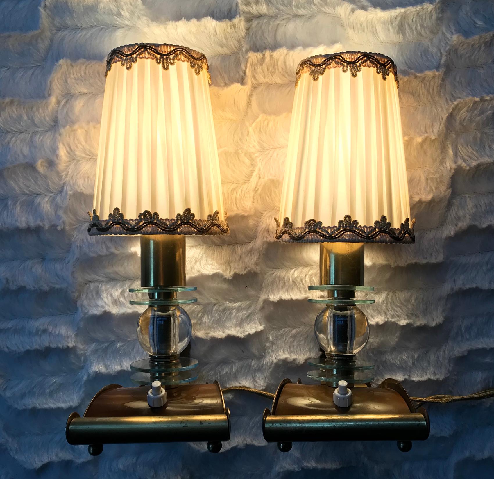 Jacques Adnet Pair of Table Lamps, France, 1950s 5