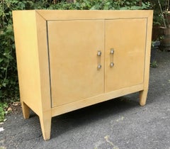 Jacques Adnet Parchment Cabinet, circa 1930s