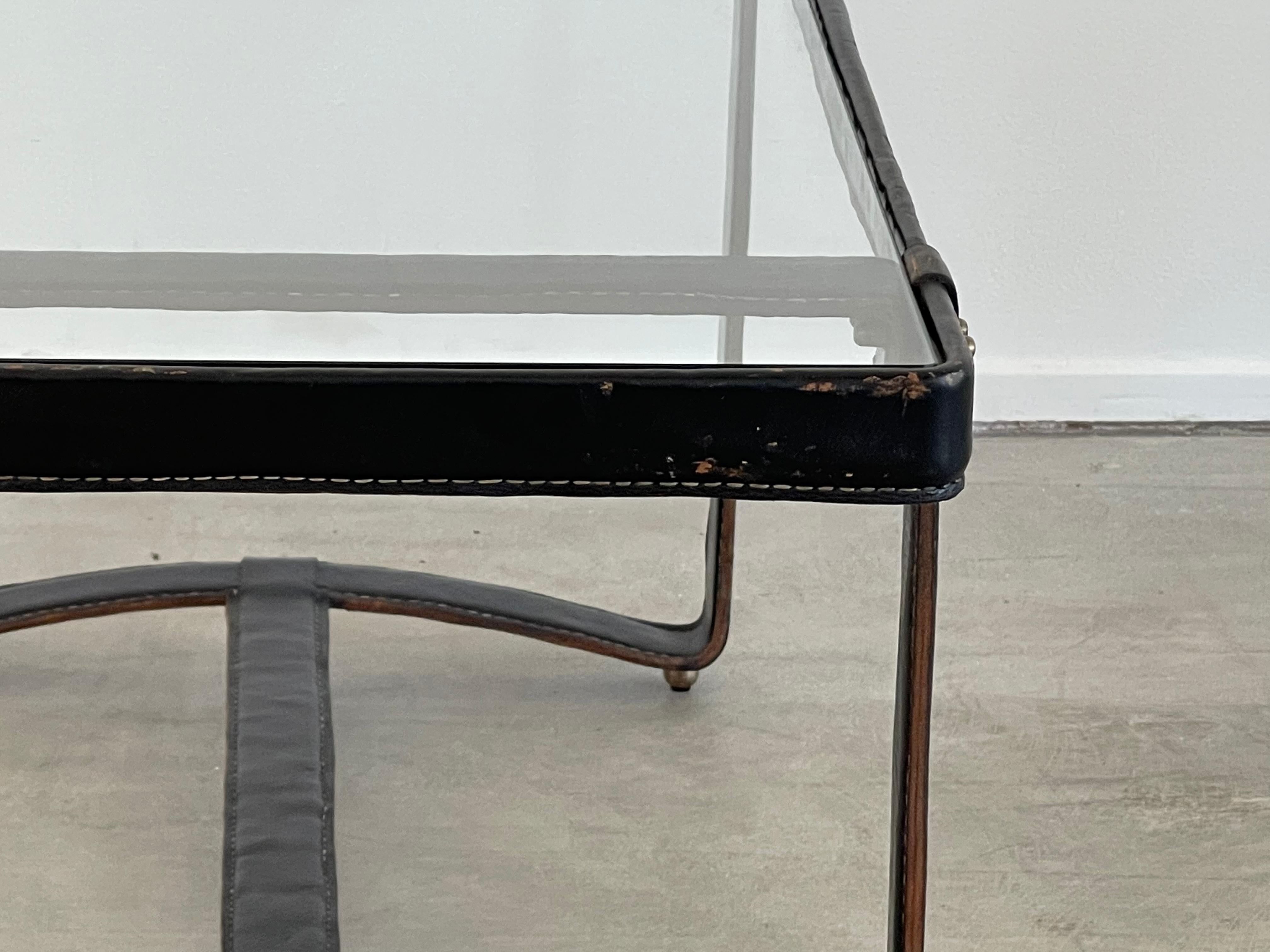 Mid-20th Century Jacques Adnet Rectangular Coffee Table