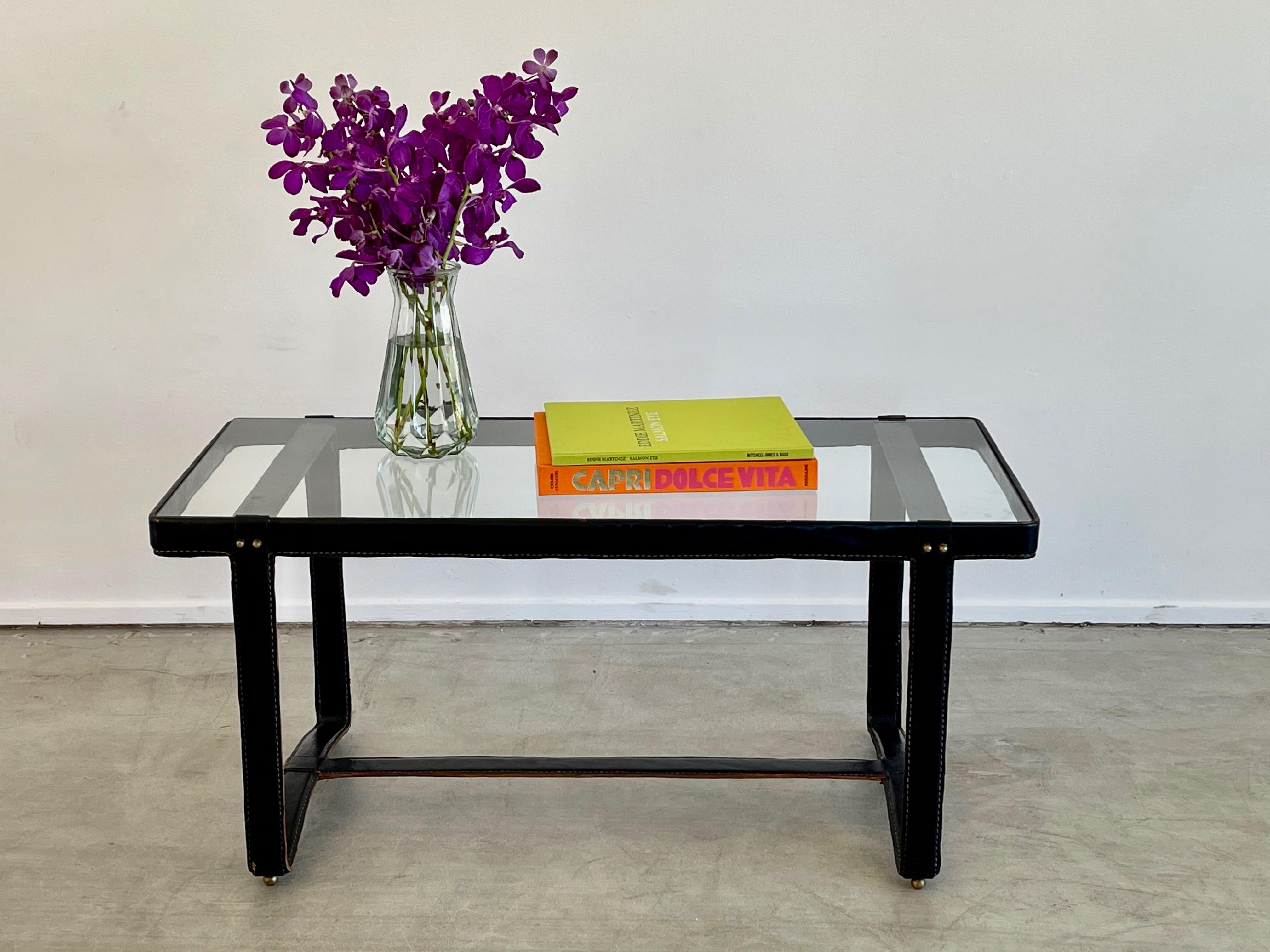 Jacques Adnet Rectangular Coffee Table 2