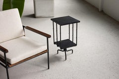 Jacques Adnet revolving side table France 1950s