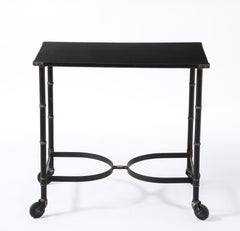 Jacques Adnet Rolling Serving Table, France 1950's