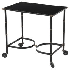 Table de service à roulettes Jacques Adnet, France, années 1950