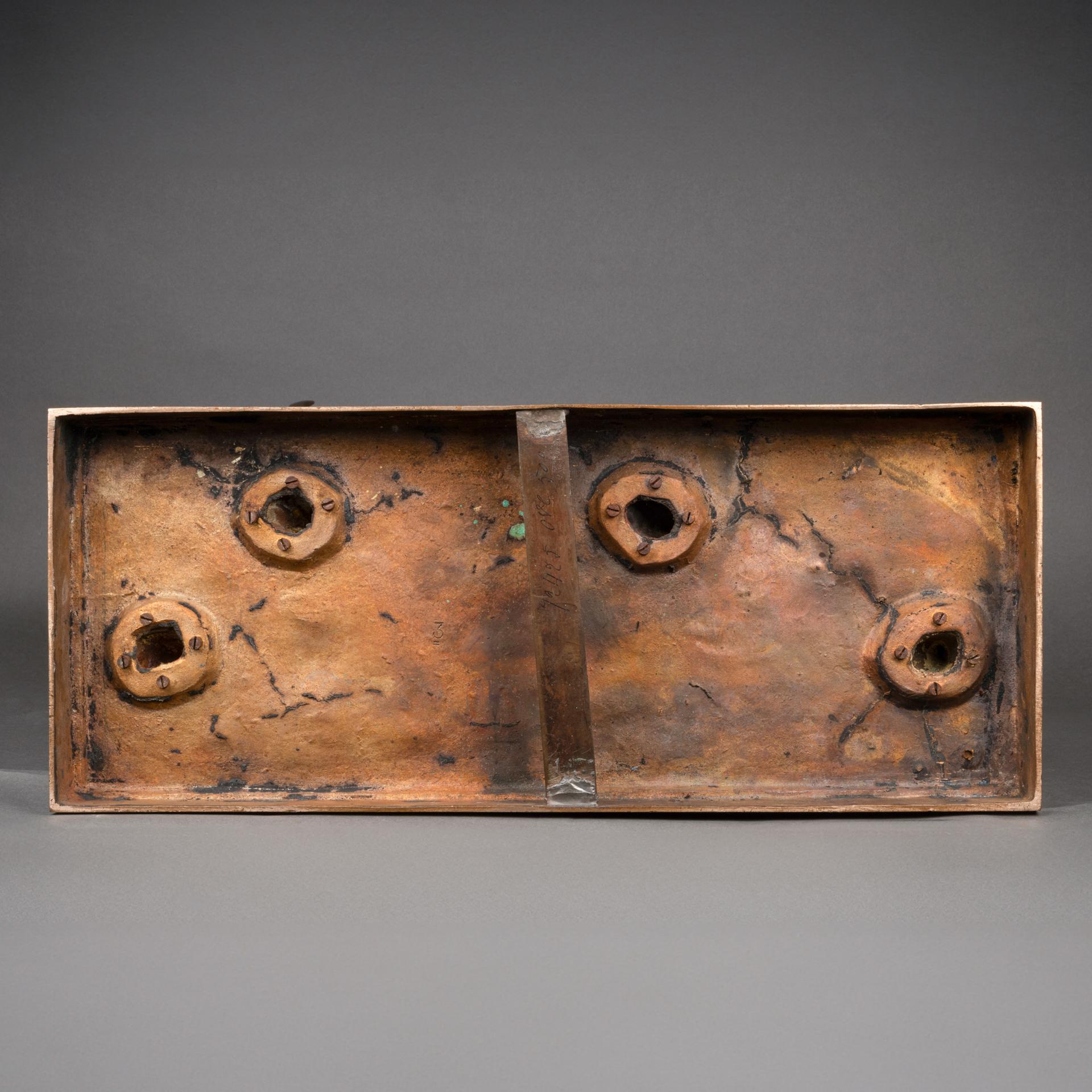Jacques Adnet : Caja modernista de palisandro, cristal y metal cromado - C.1930-40 4