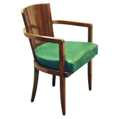 Jacques Adnet Set of Six Rosewood Armchairs