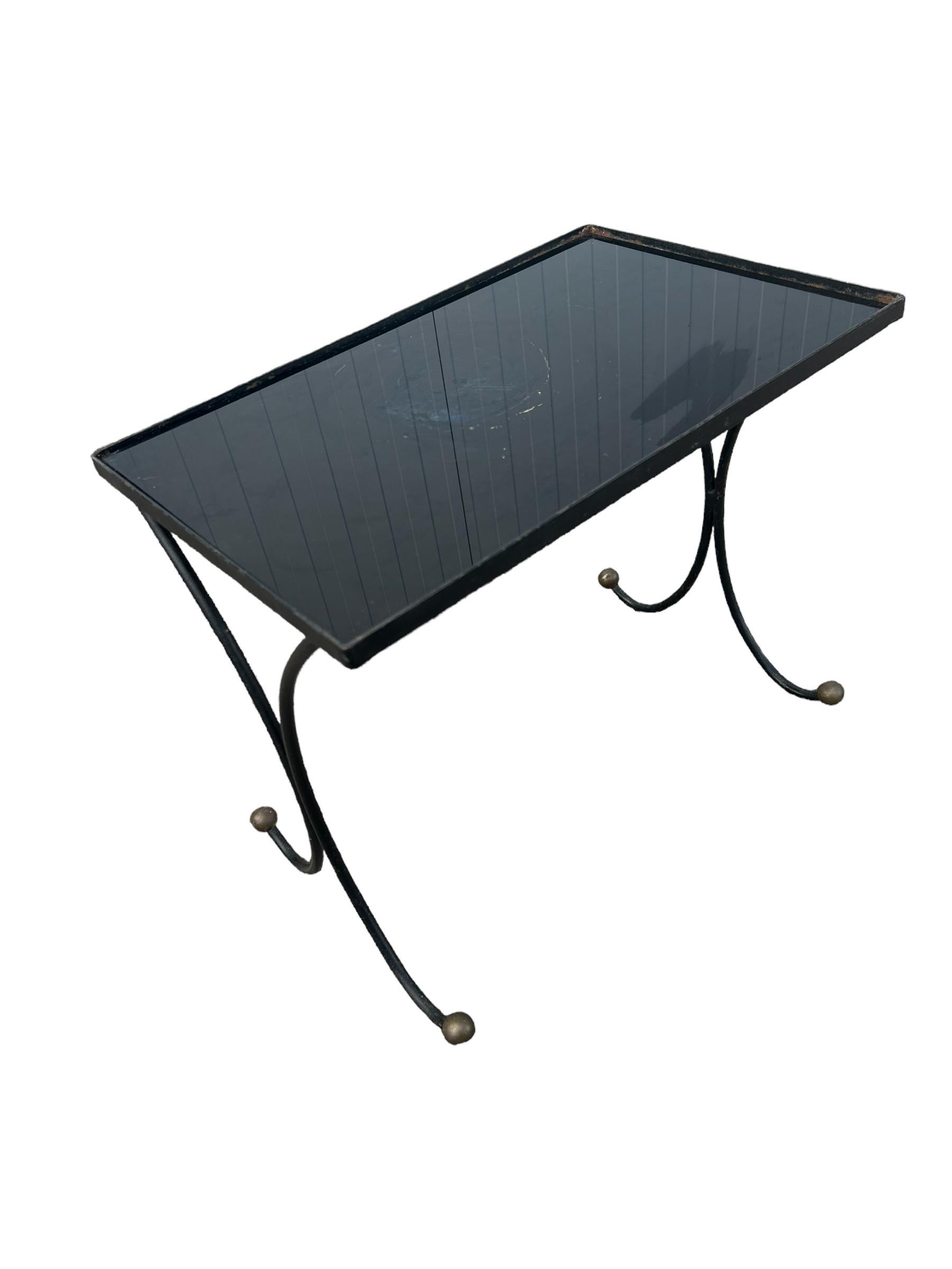 Table d'appoint Jacques Adnet Bon état - En vente à Brooklyn, NY