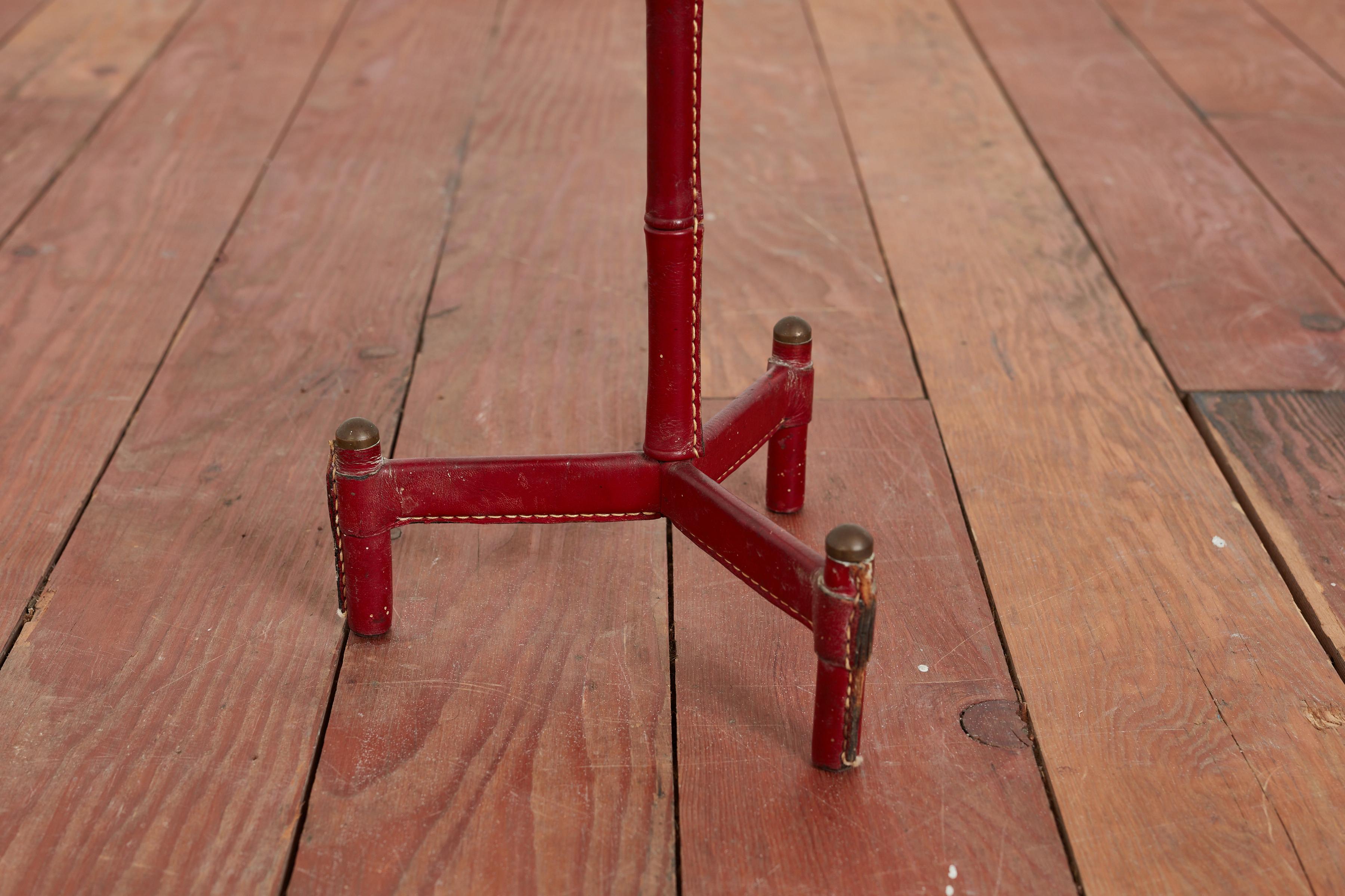 Jacques Adnet Standing Ashtray / Catchall For Sale 4