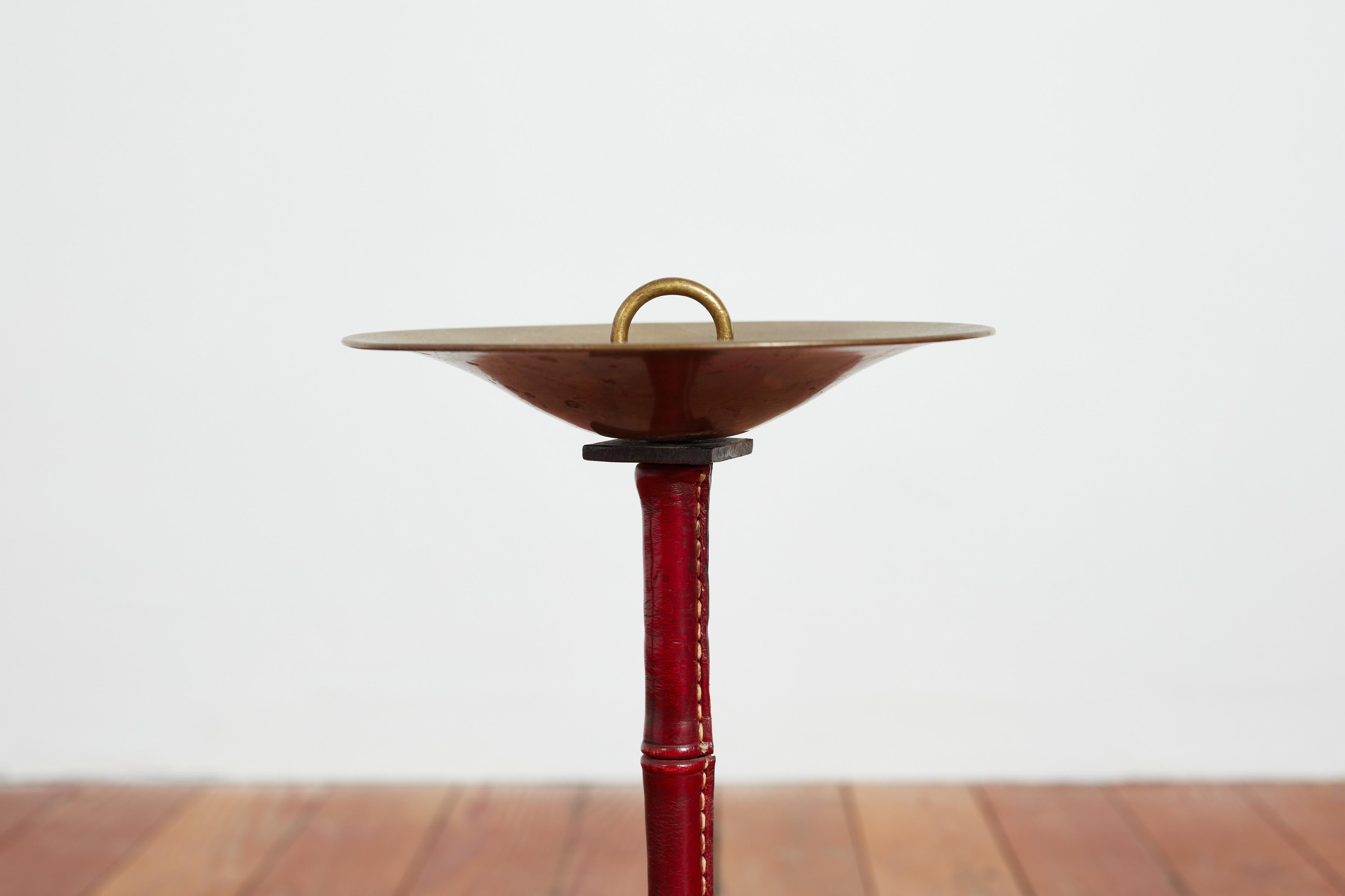 Jacques Adnet Standing Ashtray / Catchall For Sale 5