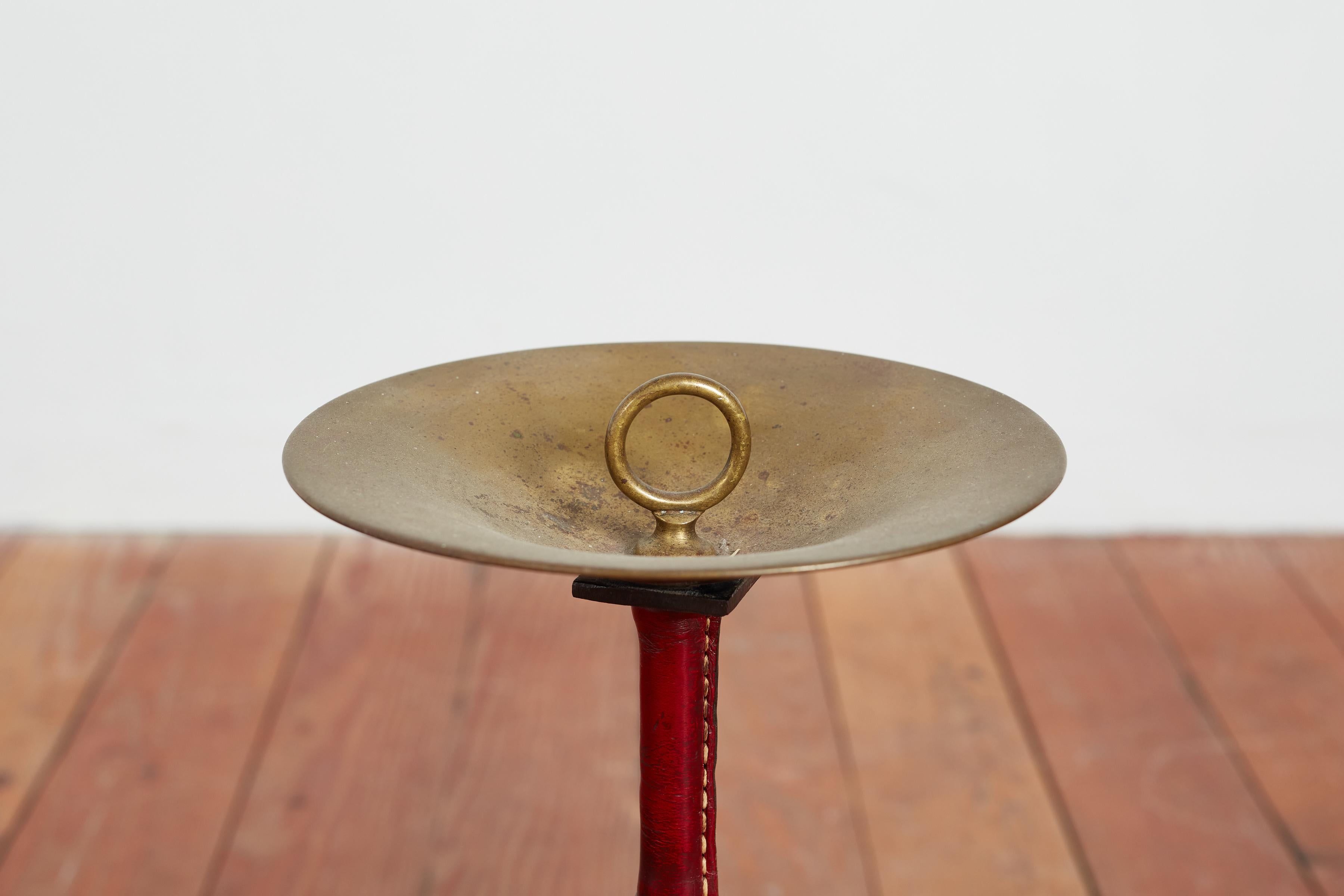 Jacques Adnet Standing Ashtray / Catchall For Sale 8