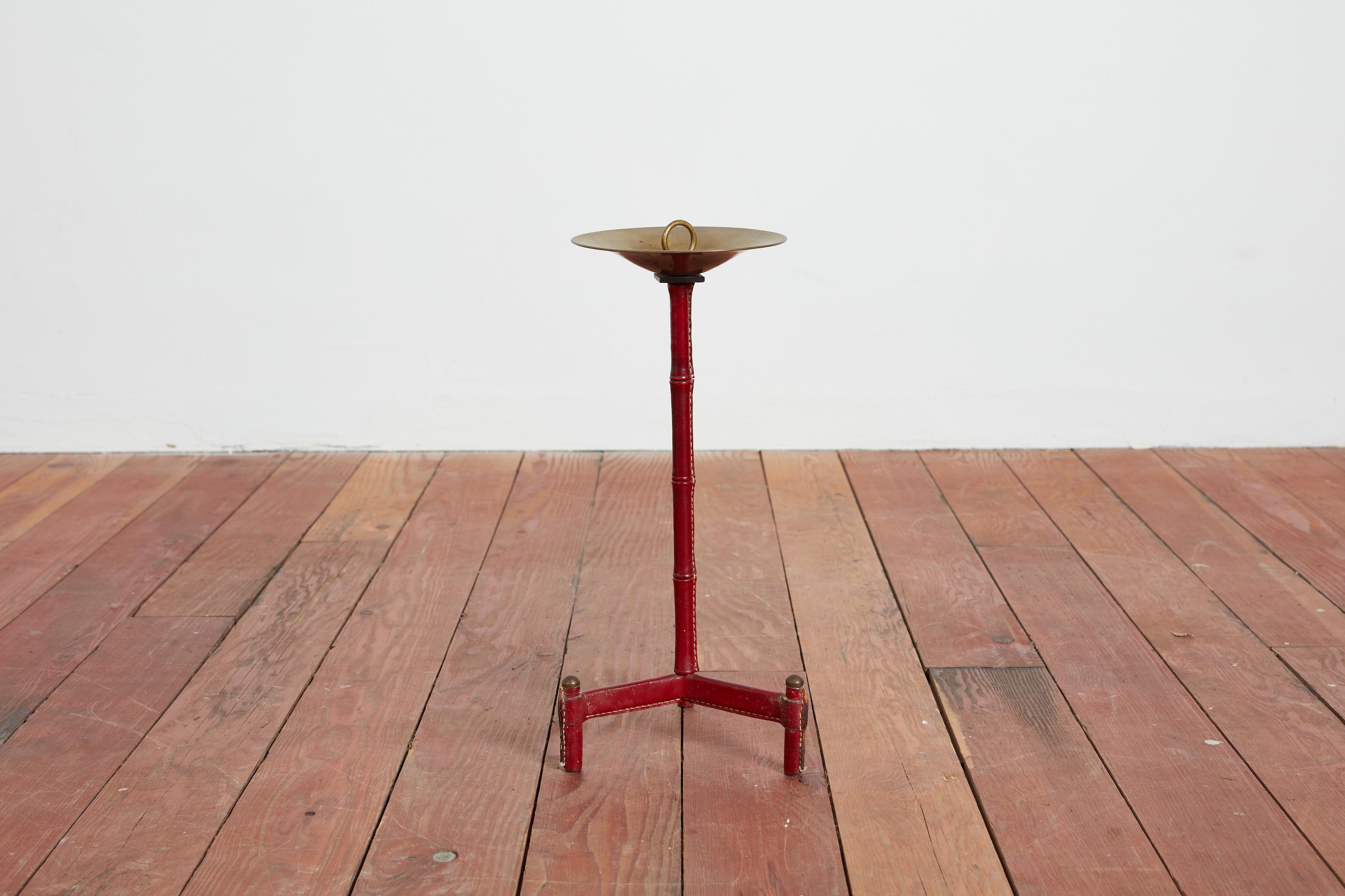 Jacques Adnet Standing Ashtray / Catchall For Sale 1