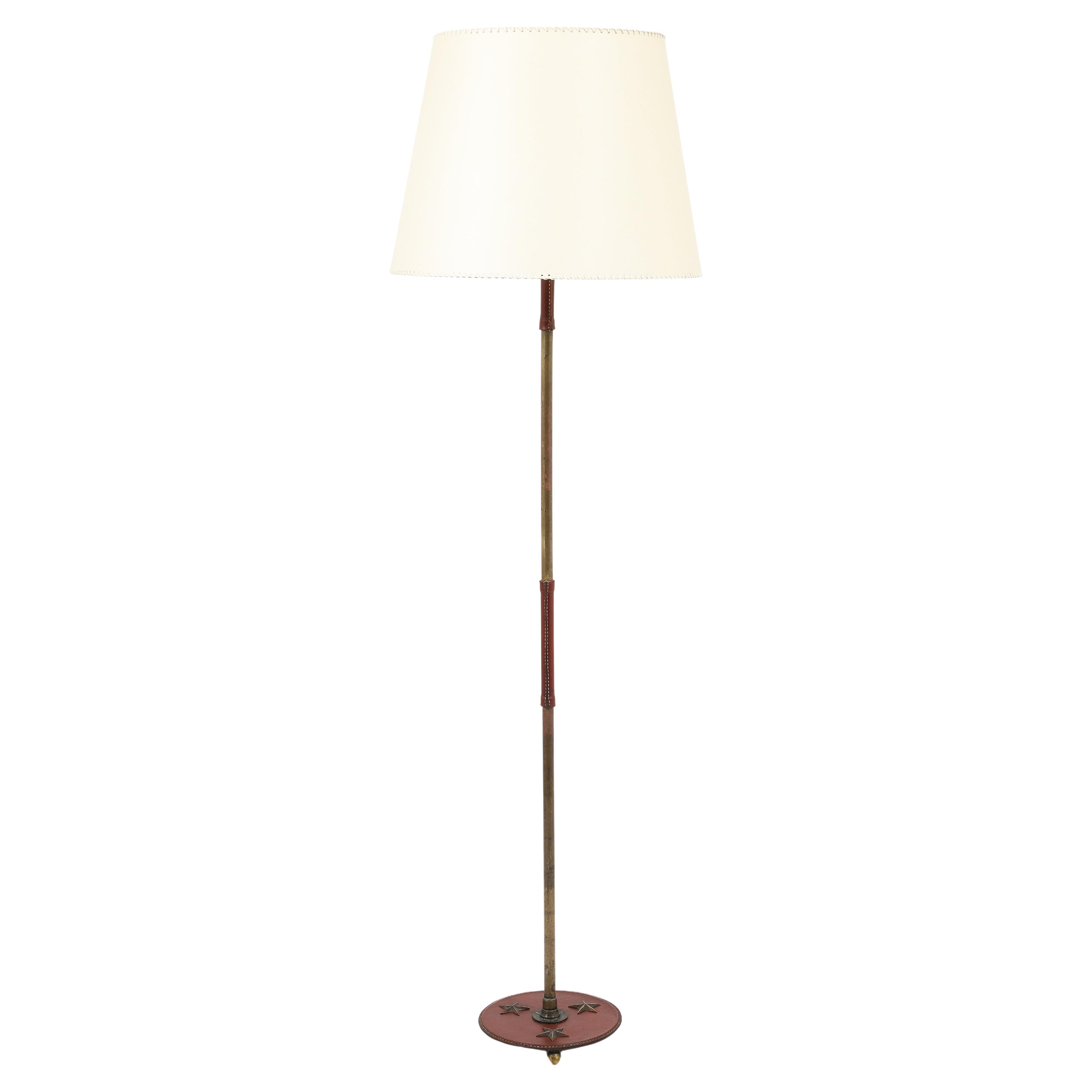 Lampadaire étoilé Jacques Adnet, France, années 1950