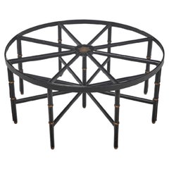 Jacques Adnet stitched leather coffee table France 1950