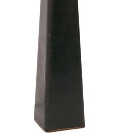 Jacques Adnet Stitched Leather Lamp French Mid Century Modern Art Deco
