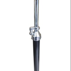 Stehlampe im Mid-Century-Modern-Stil aus Chrom und Bronze, im Stil von Jacques Adnet