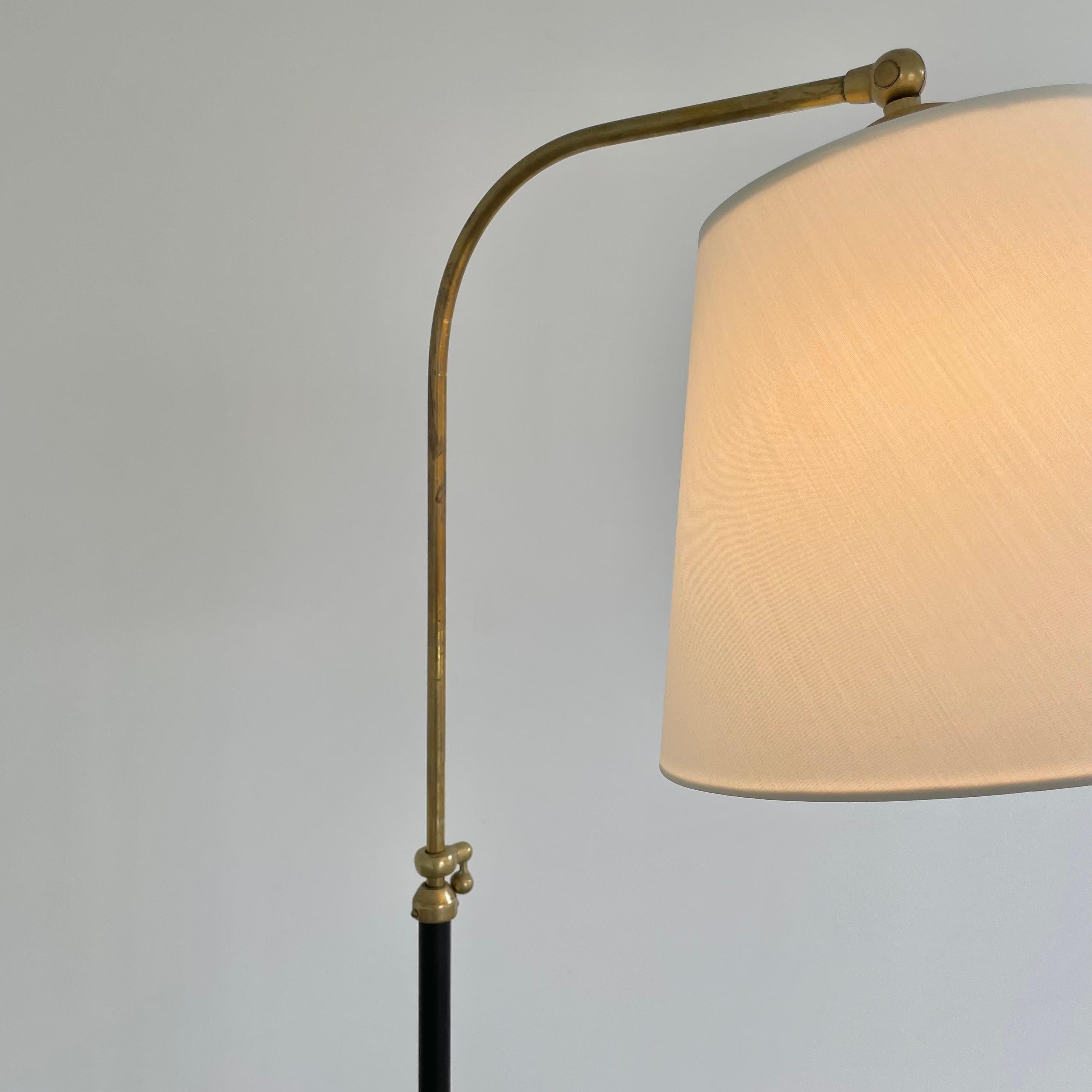 Jacques Adnet Style Adjustable Floor Lamp For Sale 6