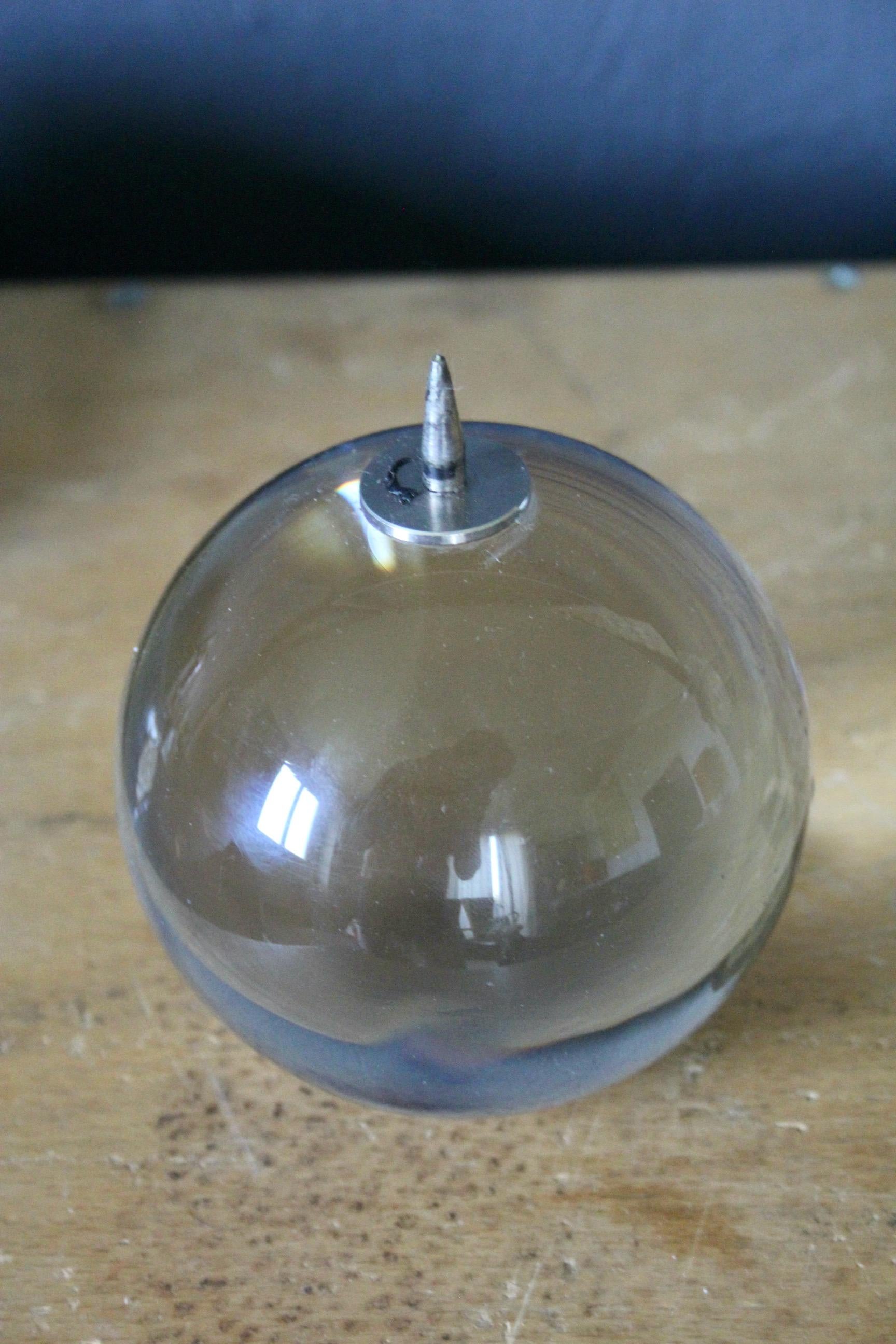 European Jacques Adnet style candlestick For Sale