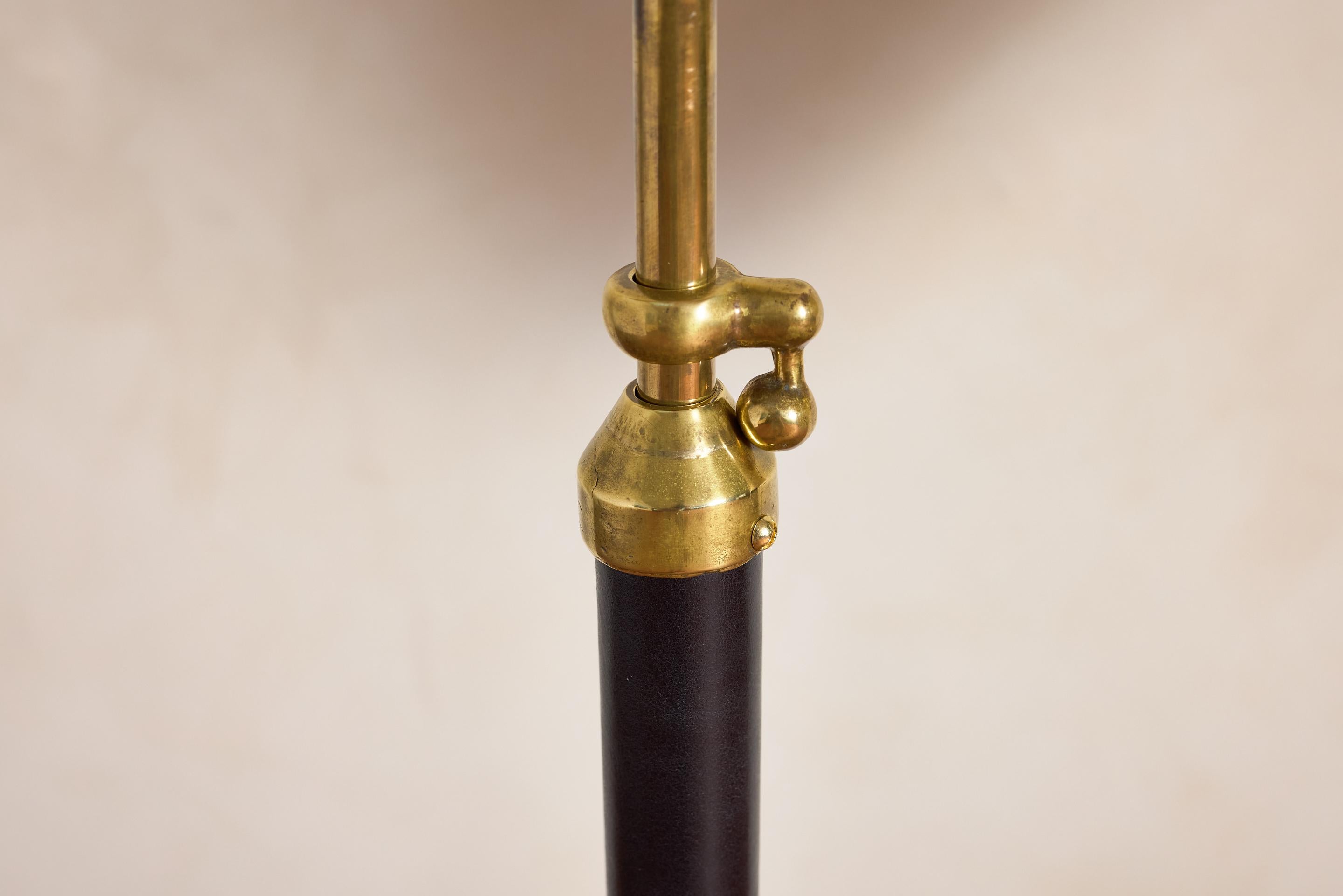 Jacques Adnet Style Floor Lamp - Black en venta 5